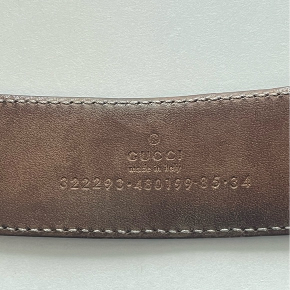 Gucci Microssima Belt With Dog Tag Buckle - Picture 9 of 10